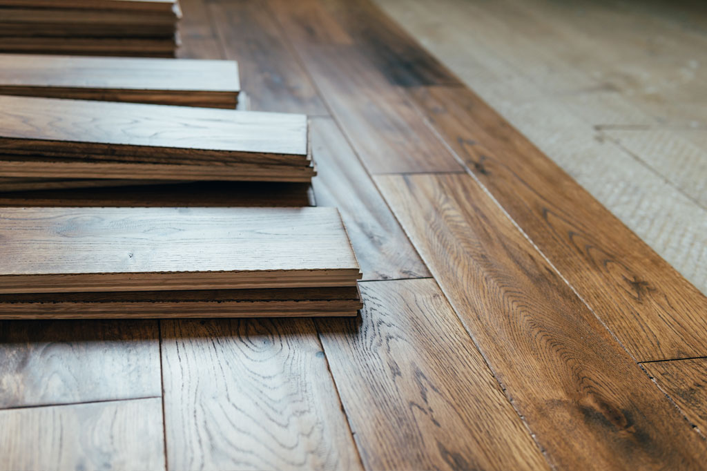 Solid hardwood flooring