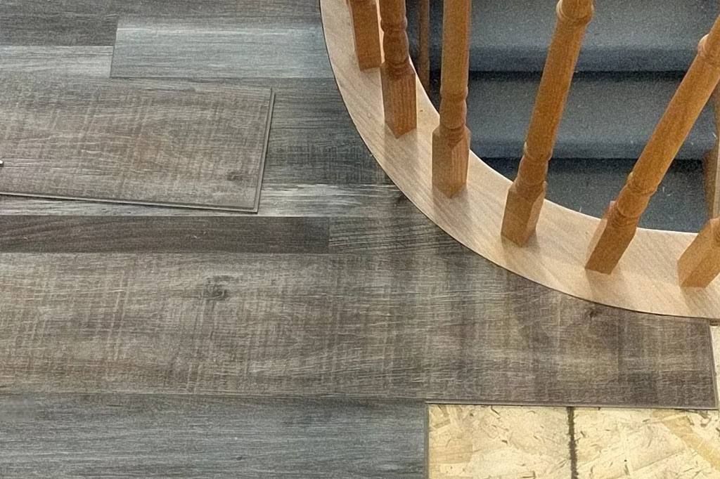 Luxury vinyl plank flooring